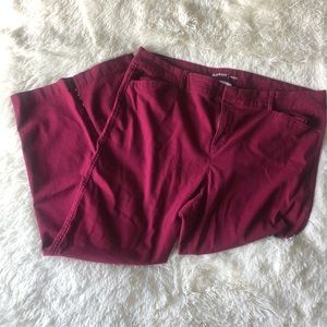 Old Navy Pixie Crops— Maroon